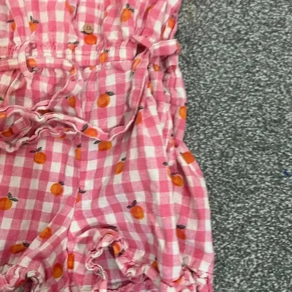 BODEN KIDS Mini Boden Kids' Linen-cotton Ruffle Romper